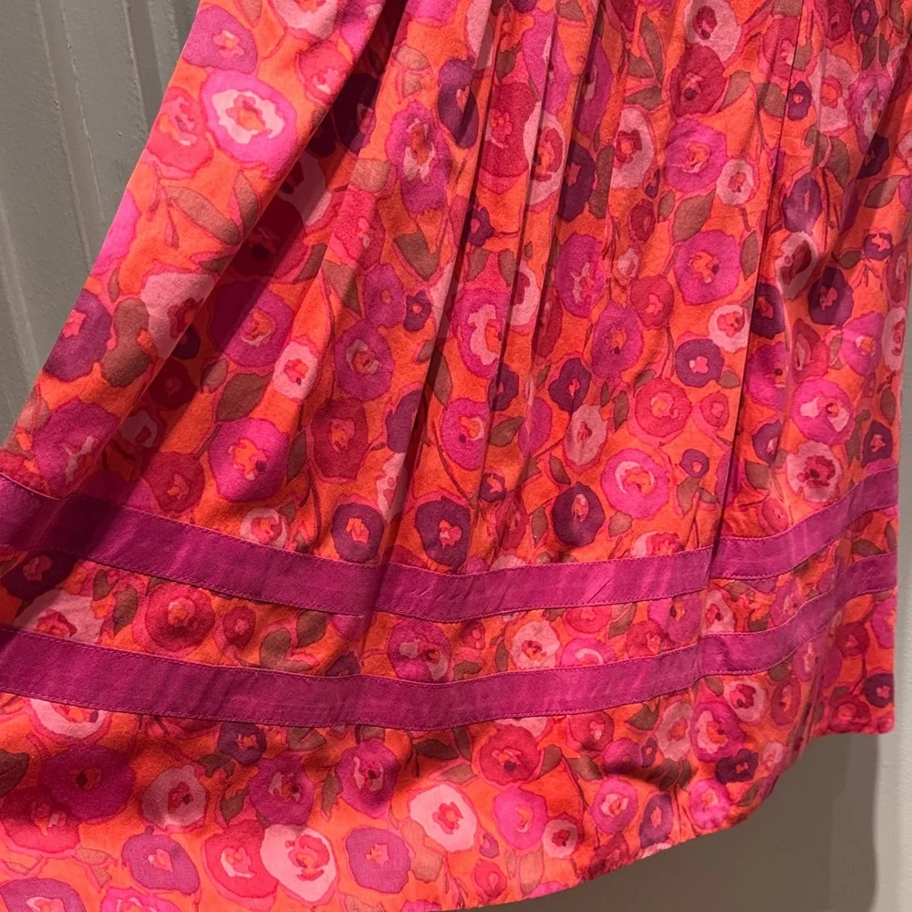Bright Pink & Orange Floral Sundress - Picture 4 of 4